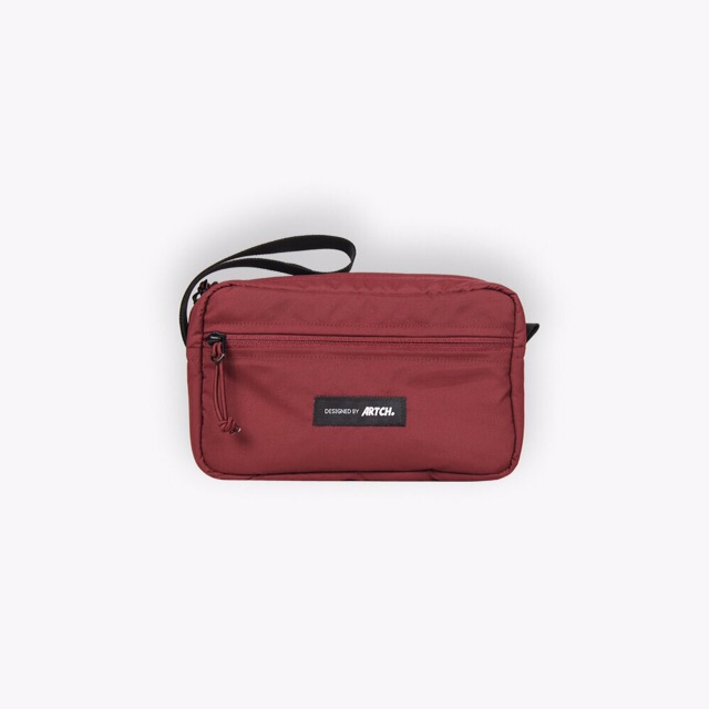 Clutch Pria 2in1 Tas Genggam Organizer Anti Air Pria Premium - MAROON