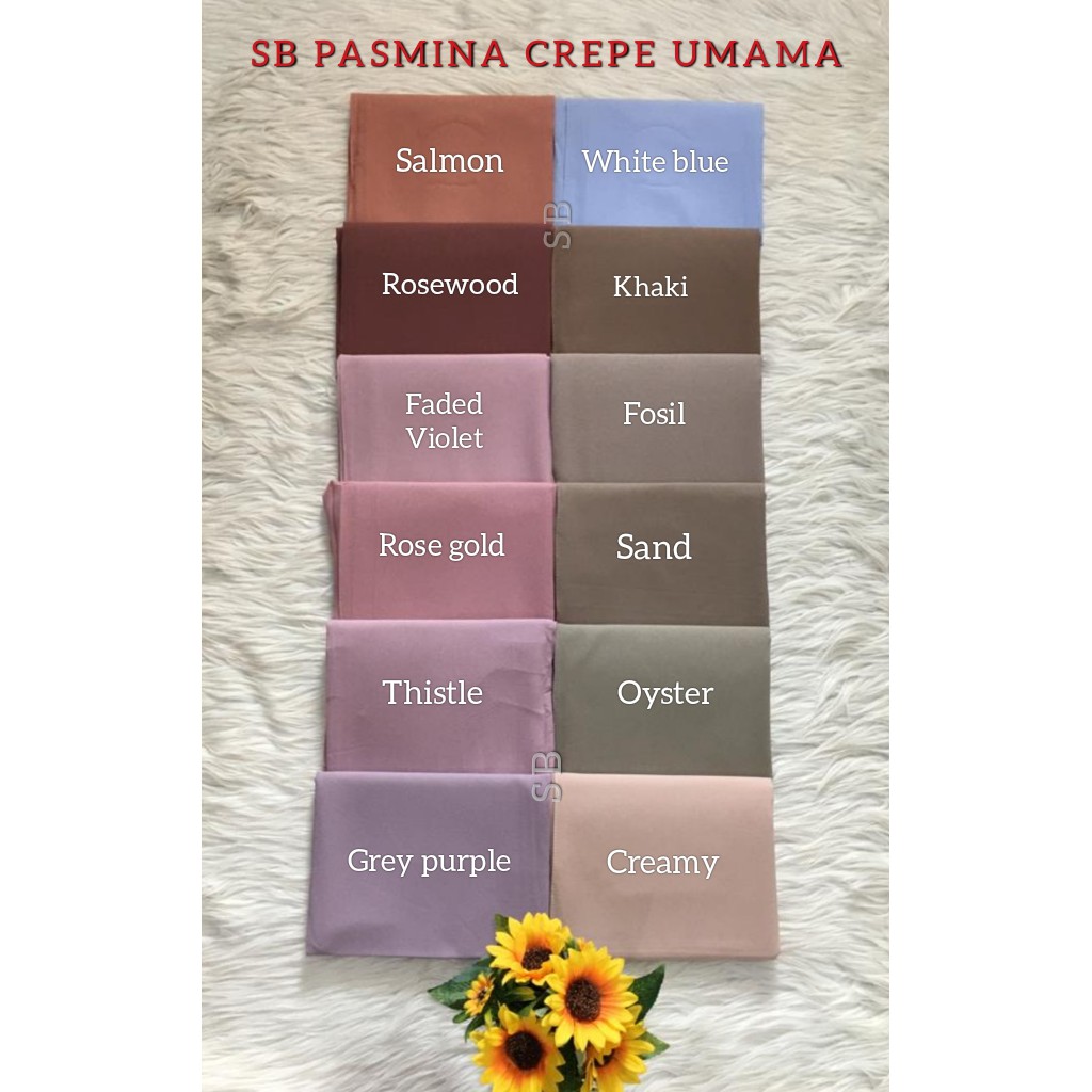 Hijab PASHMINA CREPE UMAMA Diamond Italiano Murah Berkualitas-1
