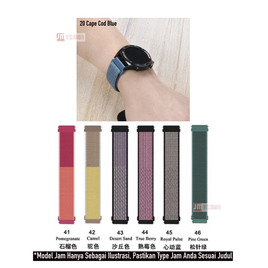 Strap Haylou GS LS09A - Tali Jam Tangan 22mm Sport Loop Velcro Krekan