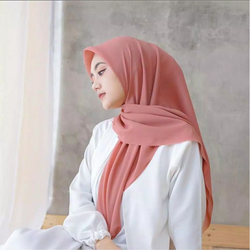 HIJAB BELLA LASER CUT - SUPERFINE COTTON - PREMIUM TERBARU