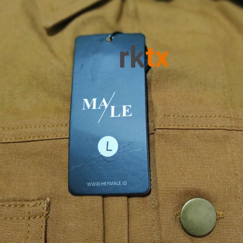 Trucker Jacket Heymale Male ID Caramel Ready Stock L