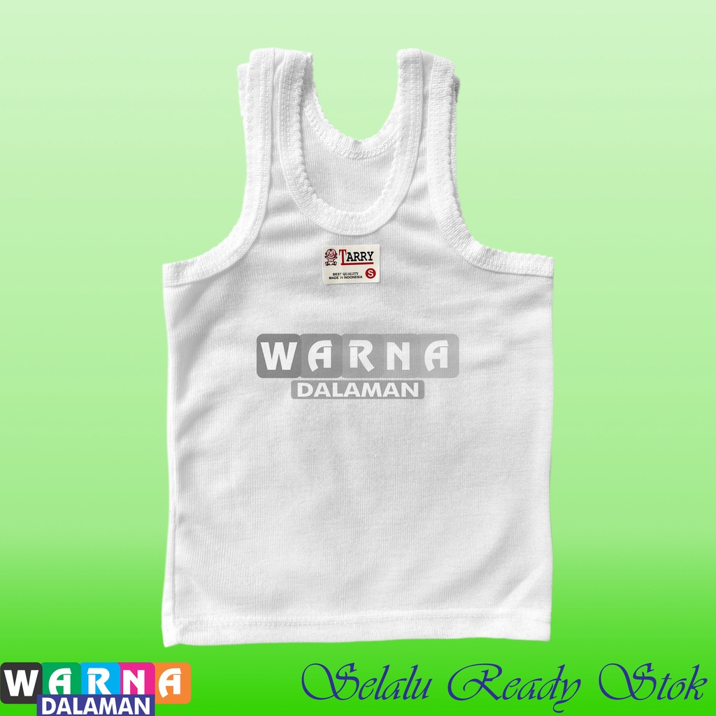 6 Pcs Singlet Anak Warna Putih Usia 0-12 Tahun Tanpa Bolong Bolong Kaos Dalam Kutang Anak Laki Dan Perempuan TREN