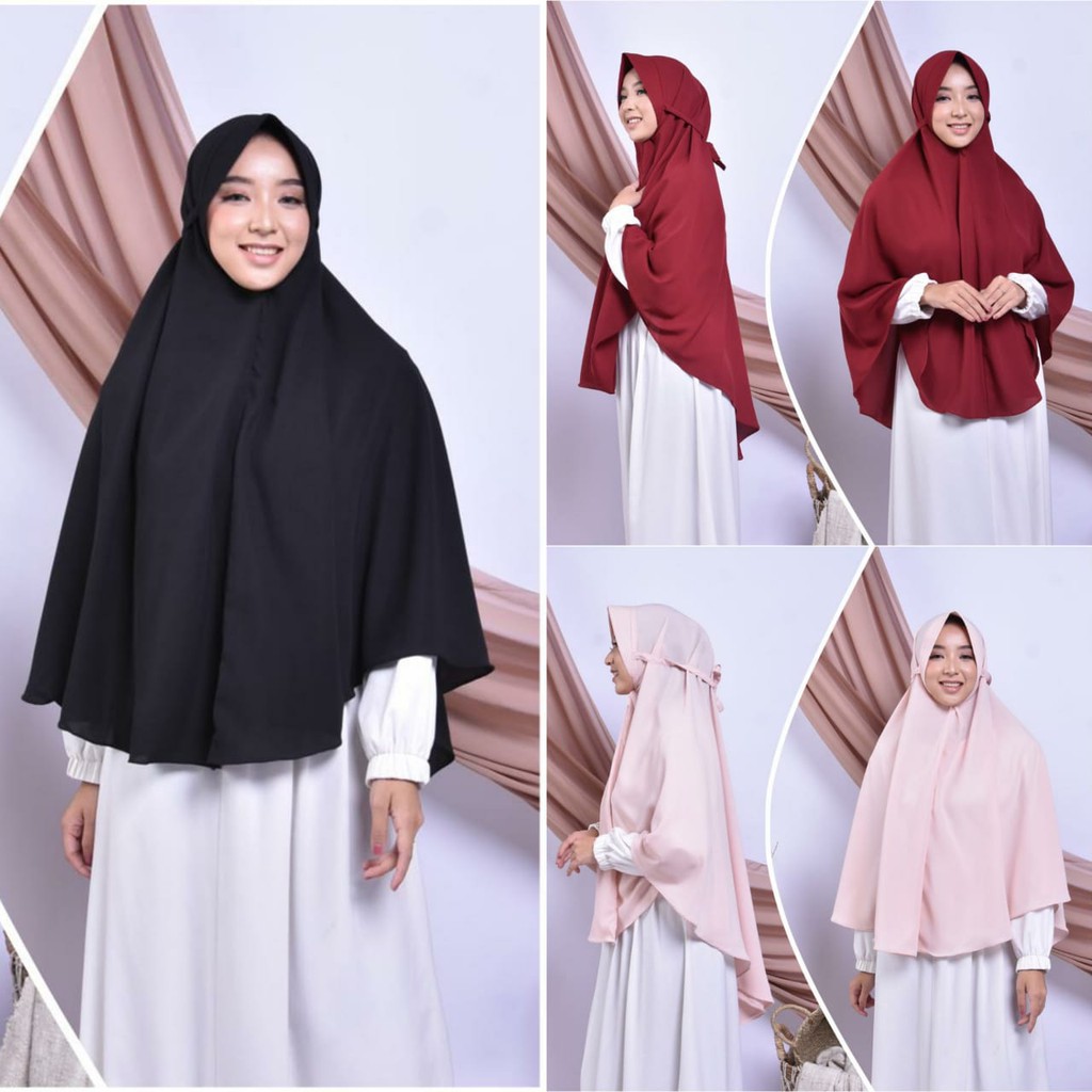 AISYAH BERGO - kerudung murah / bergo murah / bergo jumbo / jilbab instan / khimar murah