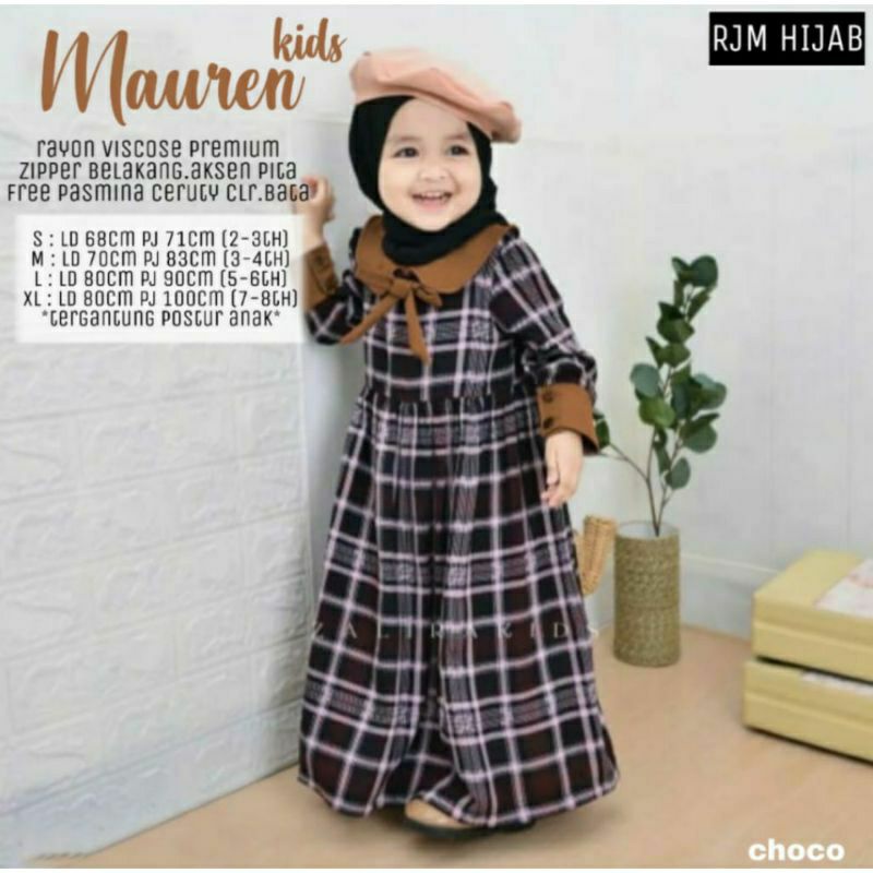 Rubika kids/Maurea kids/Mickey dress/Nazmi dress kid/Ainayya syar'i kids/Shifa