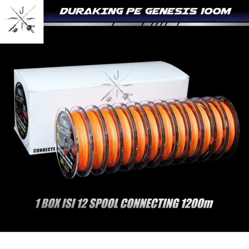 senar pancing PE Duraking Genesis Multicolor Connecting