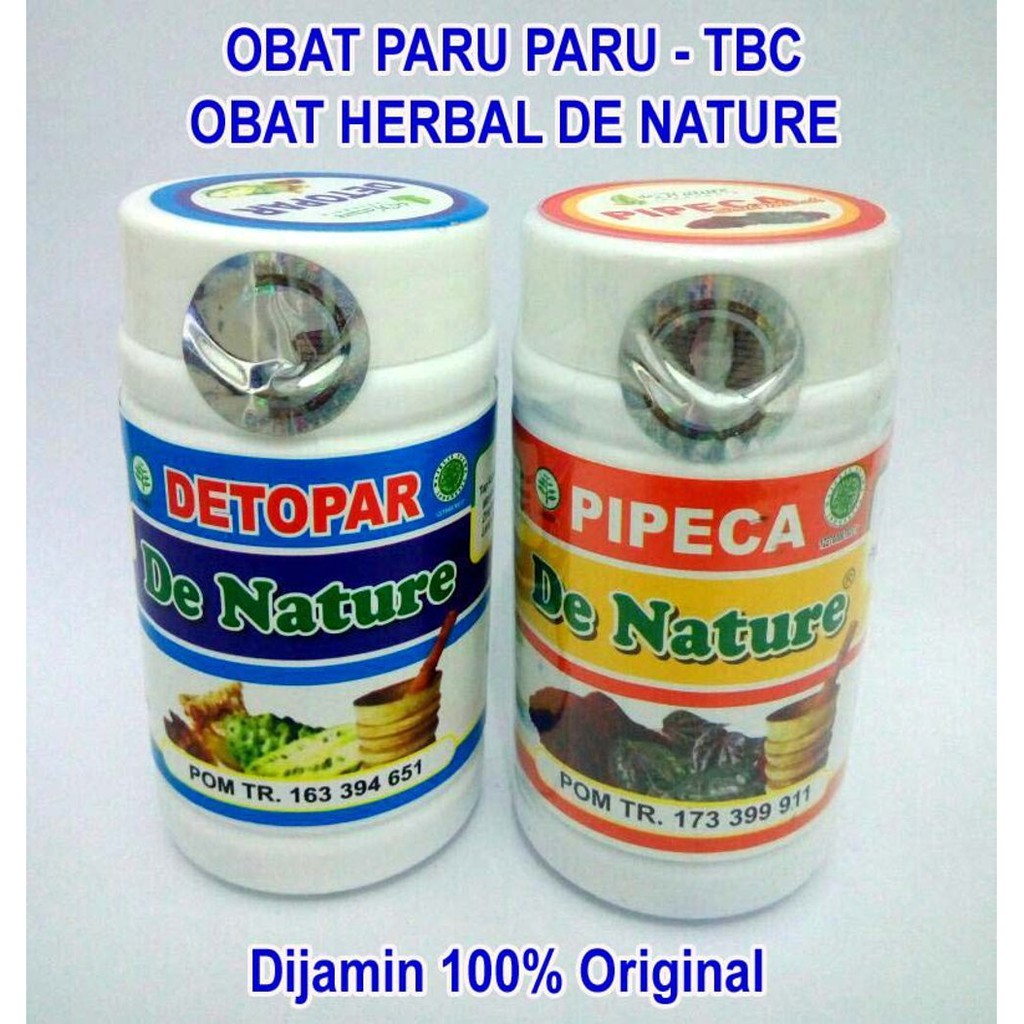 Detopar Pipeca De Nature Asli Obat Paru Paru Ampuh Herbal Resmi PT. De Nature Indonesia