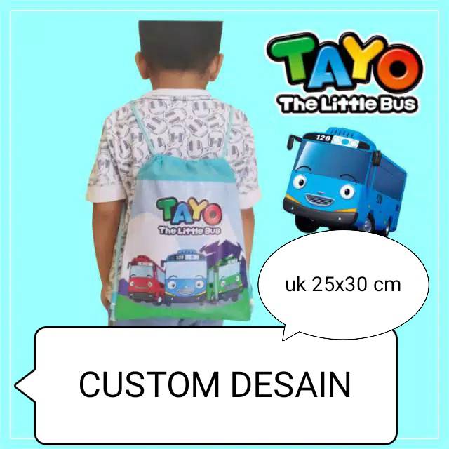 

[TEBAL] Tas ultah ransel serut custom | Tas Ransel Backpack String Bag Ulang Tahun Anak Gemblok