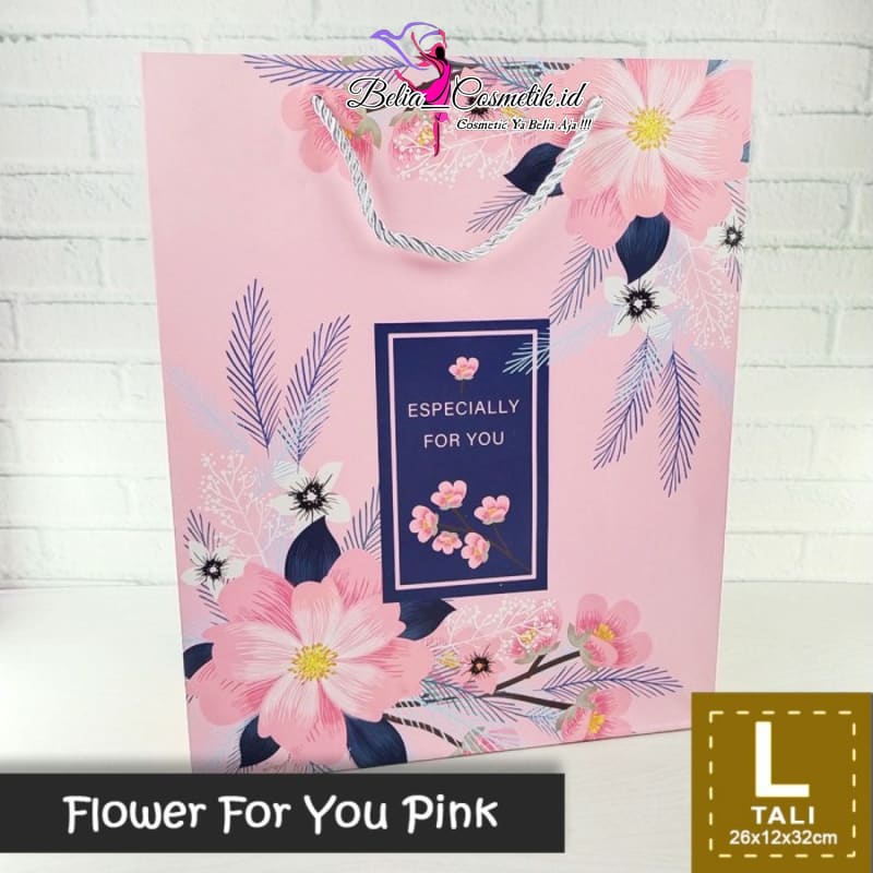 

Paper Bag Tali Motif / Tas Kado Ultah - L TALI FLOWER FOR