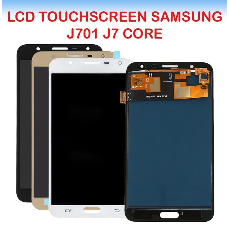 Layar LCD TS Touchscreen Fullset Samsung J7 CORE J7 NXT J701 AAA CONTRAS BLACK GOLD WHITE