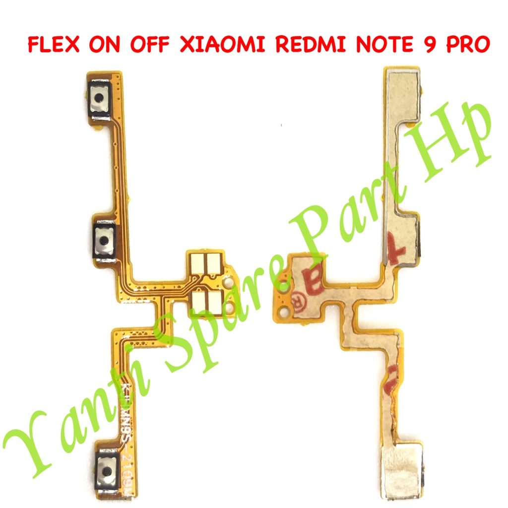 Flexible On Off Xiaomi Redmi Note 9 Pro Note 9S Original Terlaris New