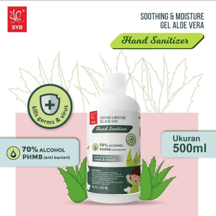 Hand Sanitizer 500ml by SYB / Hand Sanitizer Murah Hand gel and Moist