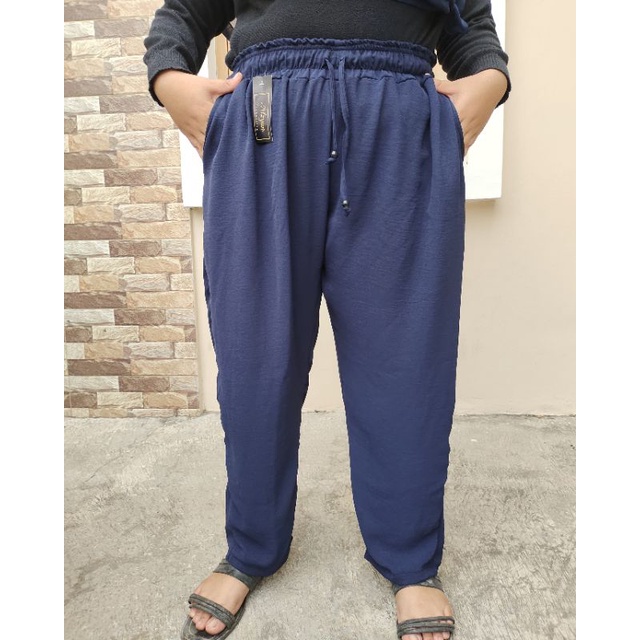 MUAT BB 85 KG CELANA JUMBO LUNA PANTS / CELANA BIG SIZE / CELANA JUMBO WANITA BEST SELLER