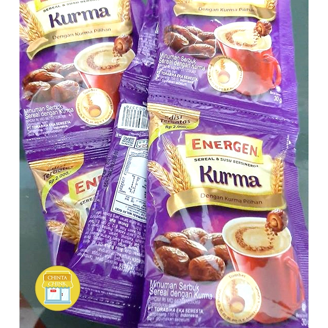 

Energen Kurma Sereal Renceng Isi 10scht x 30g