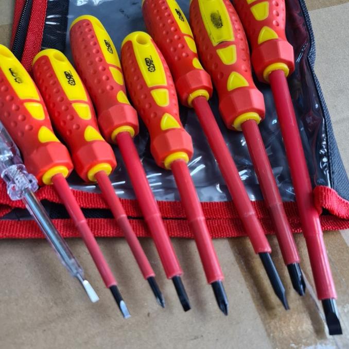 Obeng Listrik Set 8Pcs 1000 V Obeng Listrik 1000 Volt