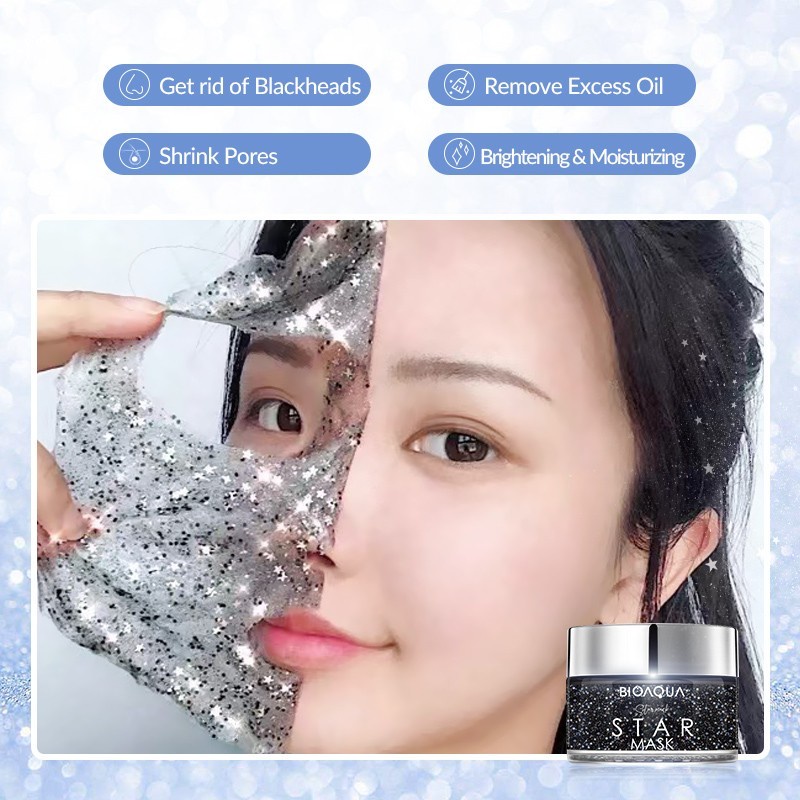 BIOAQUA Star Mask Peel Off 50g Remove Blackhead BPOM wajah anti komedo