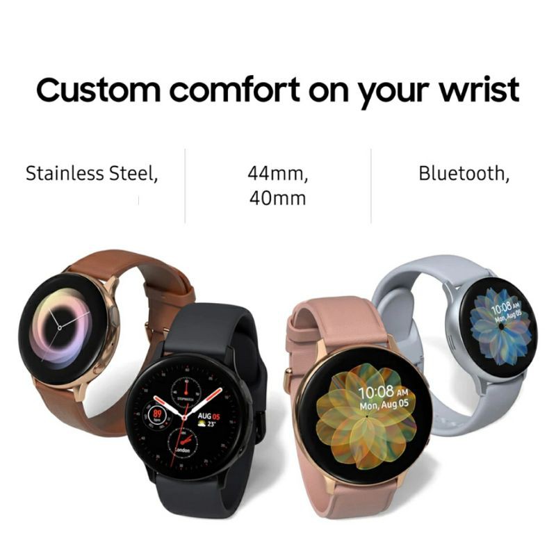 Samsung Galaxy Watch Active 2 Stainless Steel 44mm Garansi Resmi 40mm Active2 Smartwatch Jam SEIN