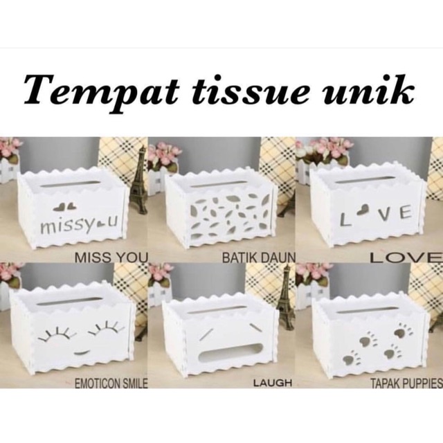 kota tissue cantik - tempat tissue unik - tempat tissue hand made