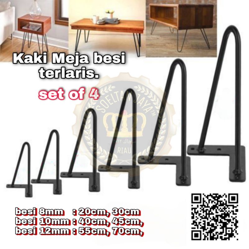 Kaki Meja Besi Bulat