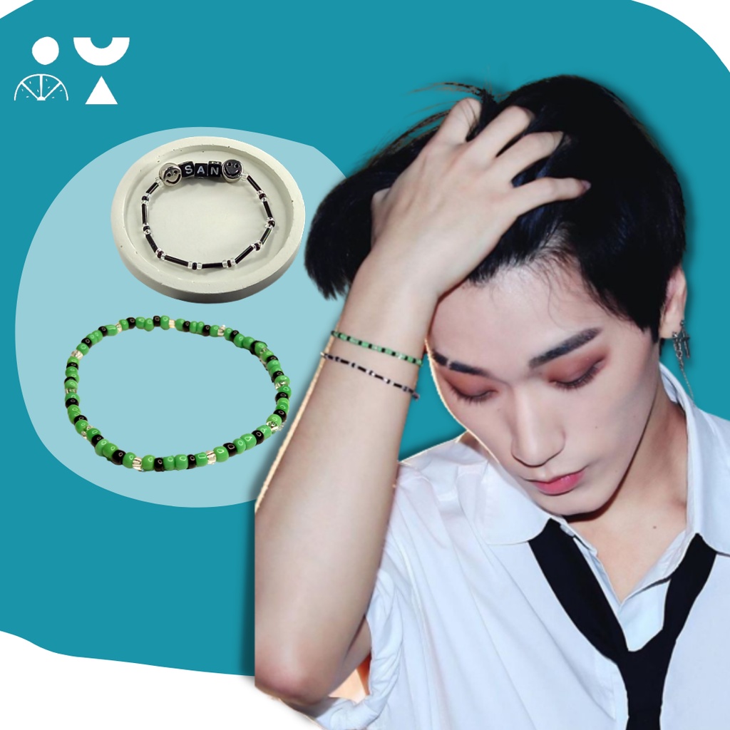 ATEEZ San 01 | Gelang Manik Beads Bracelet Handmade Korea Idol Inspo | bylemonay