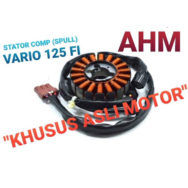 AHM STATOR COMP (SPULL) original VARIO 125 FI, spare part motor honda, 31220KZR601