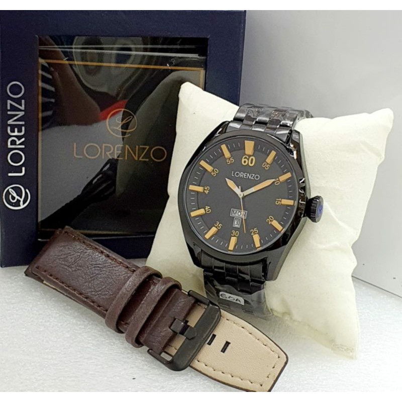 jam tangan LORENZO PRIA ORIGINAL