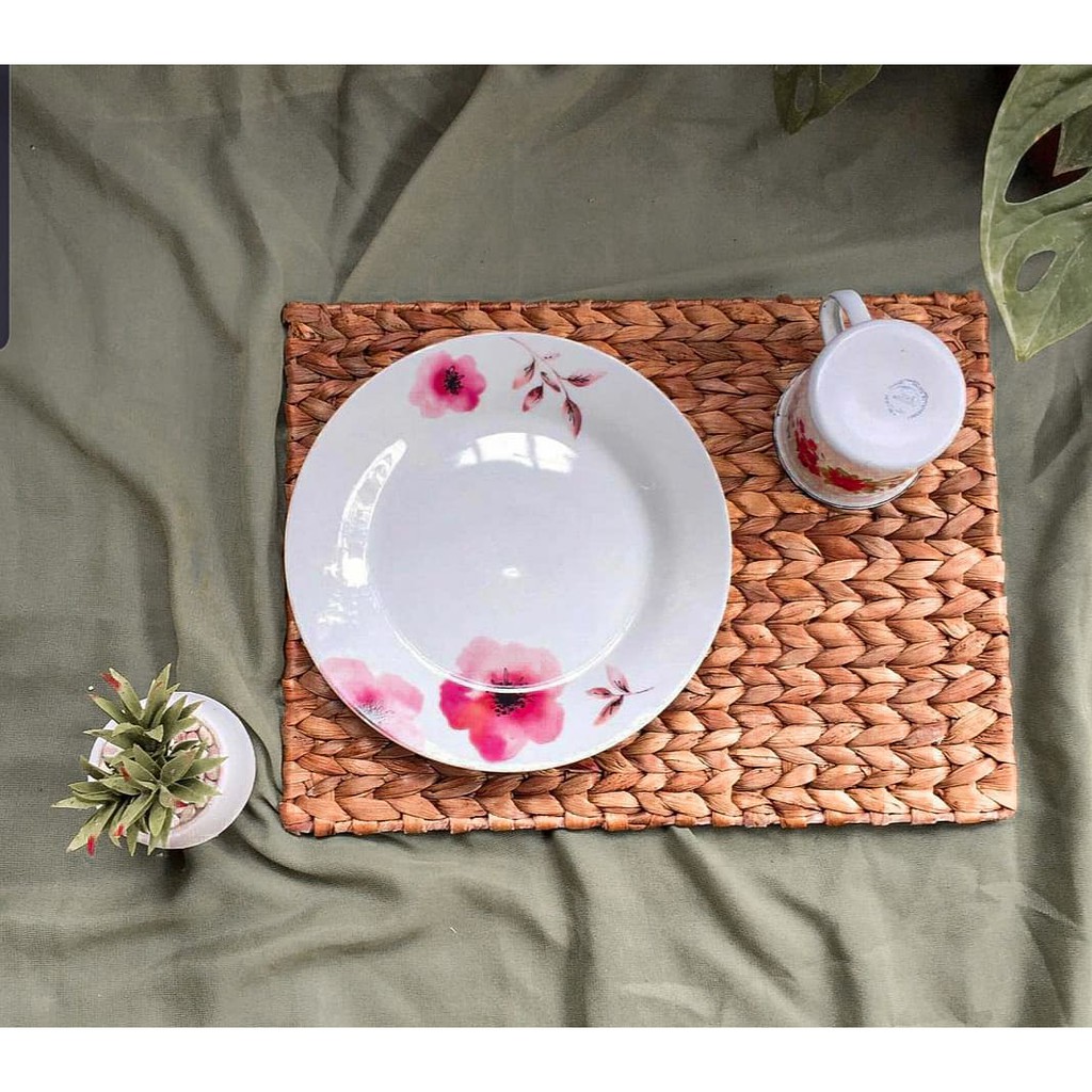 Placemats / Tatakan Piring / Anyaman / Kerajinan / Eceng Gondok