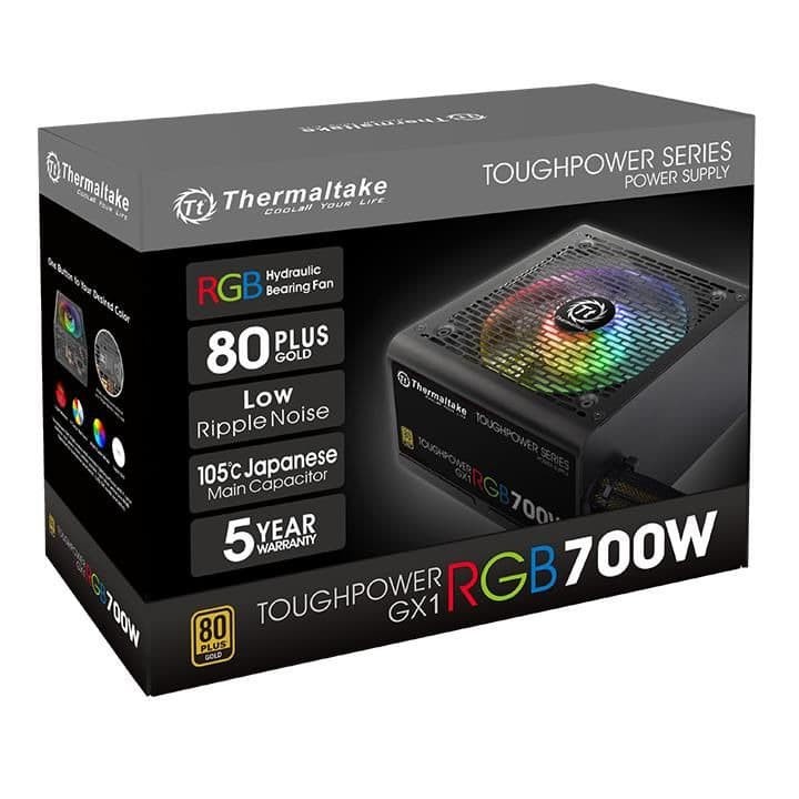 Power Supply ThermalTake ToughPower GX1 700W RGB - PSU 700W Gold 80+ ThermalTake Tough Power