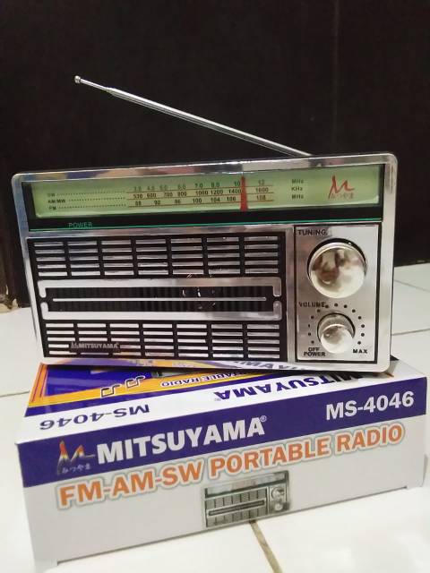 Radio Mitsuyama MS - 4046 FM-AM-SW PORTABLE RADIO AC-DC