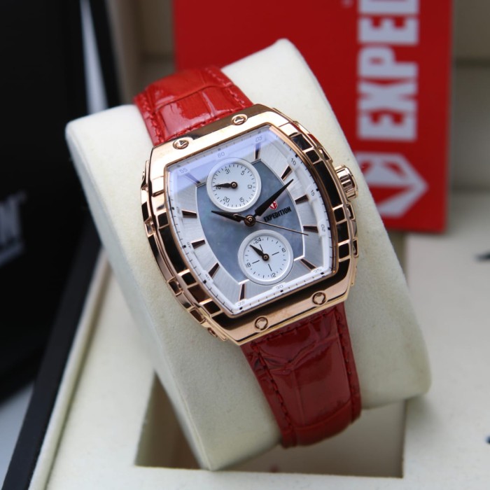 [ ORIGINAL ] Jam Tangan Wanita / Cewek EXPEDITION 6782 E 6782 - Merah ori