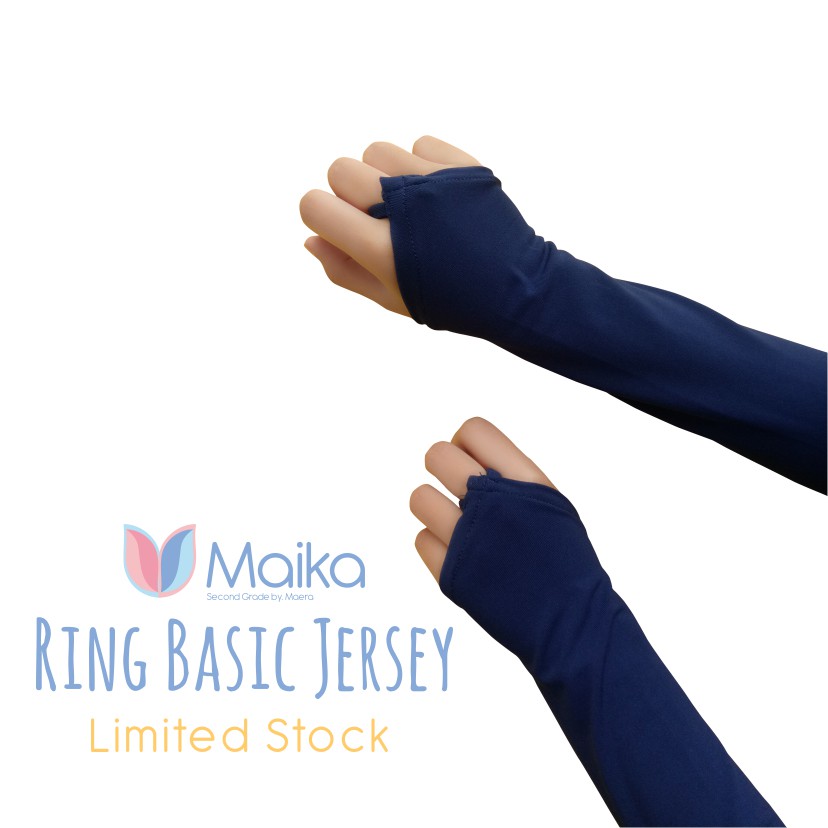 Handsock Manset Tangan Cincin Polos Bahan Spandek By Maika