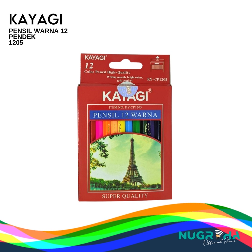 

PENSIL WARNA 12 PENDEK KAYAGI 1205