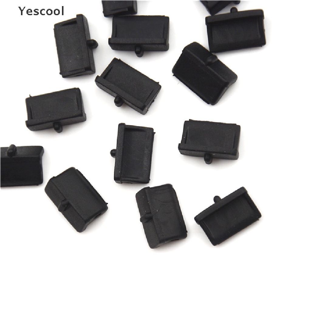 Yescool 20pcs Cover Penutup Port USB Bahan Plastik Lembut Anti Debu