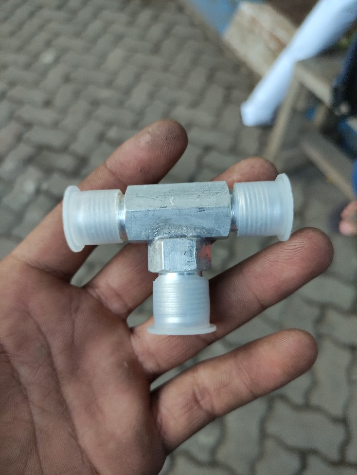 T Drat Alumunium Ukuran 3/8 Flare