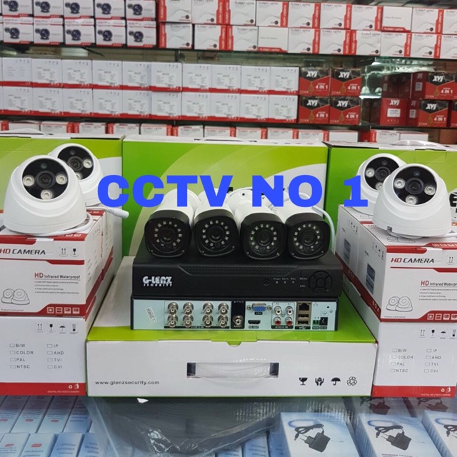 Paket cctv 8ch 8 kamera 2mp full HD murah meria