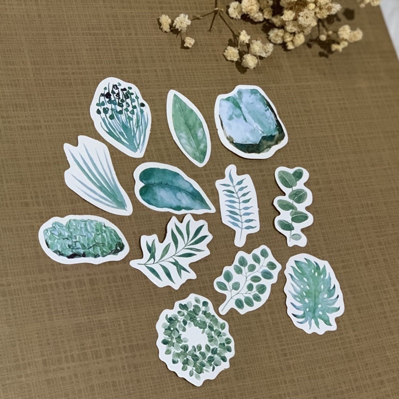 

leaf deco stickers