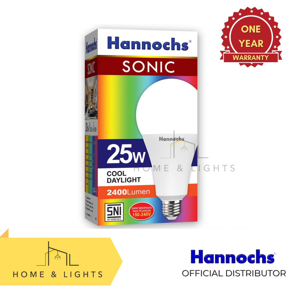 Hannochs Lampu LED Sonic 25W Cool Daylight