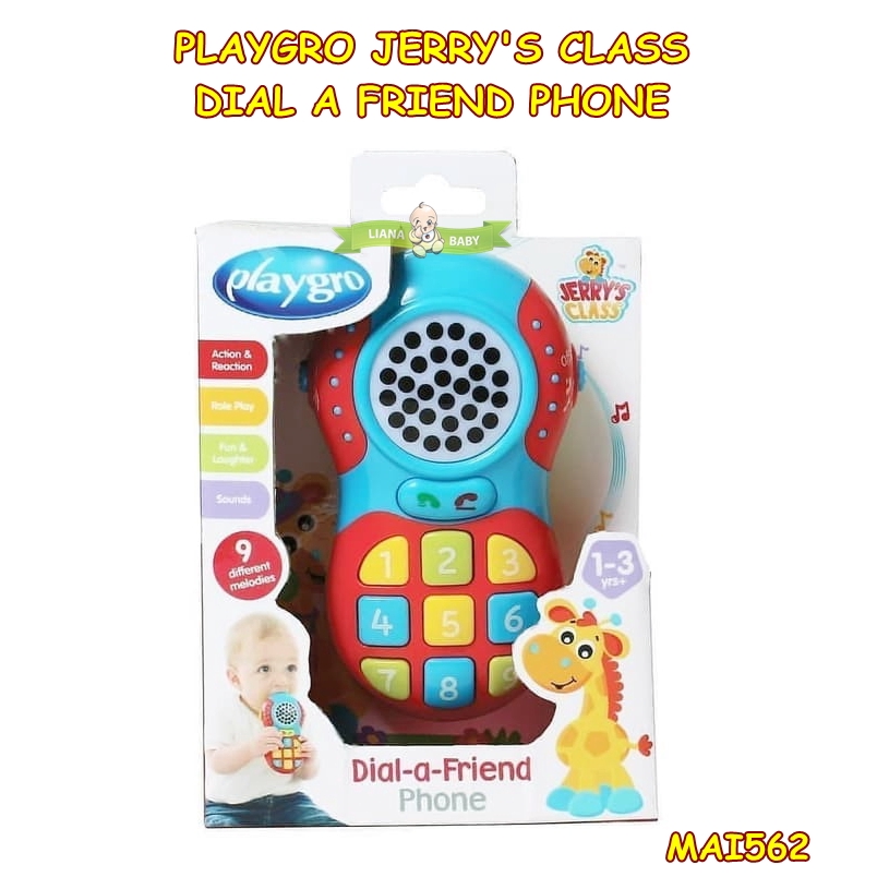 MAI562 MAINAN TELPON PLAYGRO JERRY'S CLASS DIAL A FRIEND PHONE