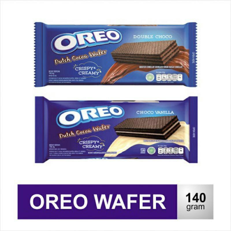 

Oreo dutch cocoa wafer 140gr .