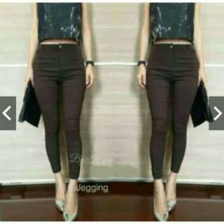 Jegging impor stretch all size soft jeans celana wanita #4 