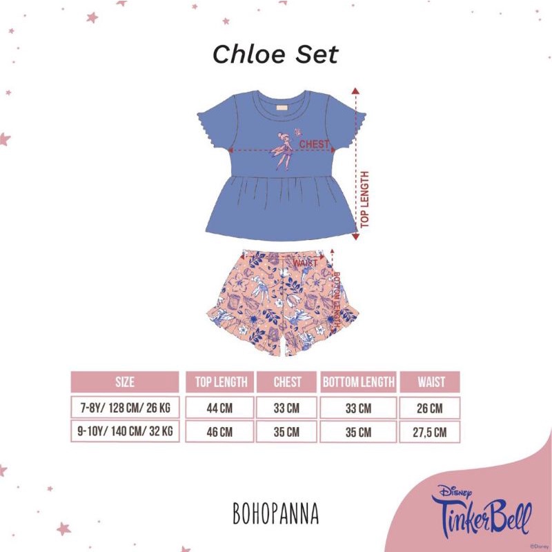 BOHOPANNA CHLOE SET DISNEY - SETELAN ANAK DISNEY