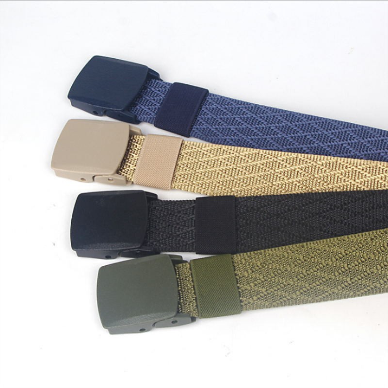 Ikat Pinggang Pria Canvas Anti X-Ray Automatic Buckle