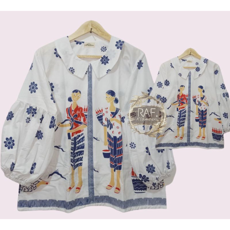 Blouse batik karakter MBOK JAMU seruni