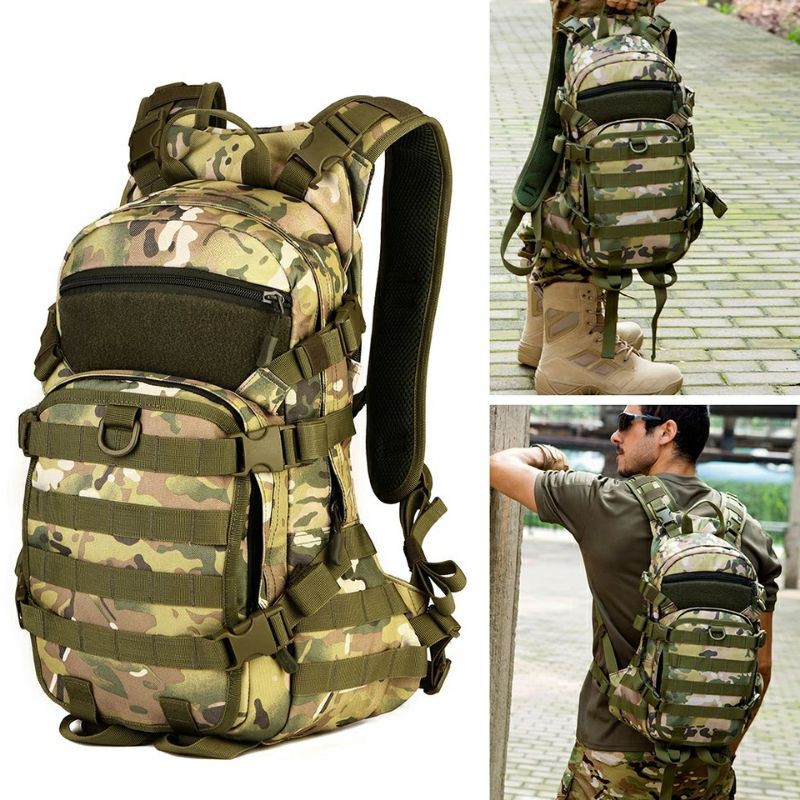 Ransel cordura tas polisi militer Waterproof tas import _ coklat outdoor