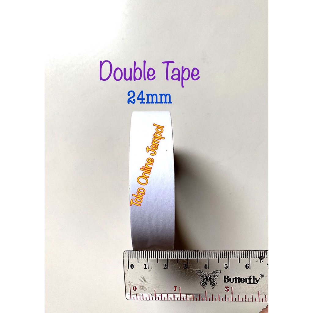 

12meter Double Tape Kertas Putih SKS 24mm lem kertas dua sisi ATK1010SK