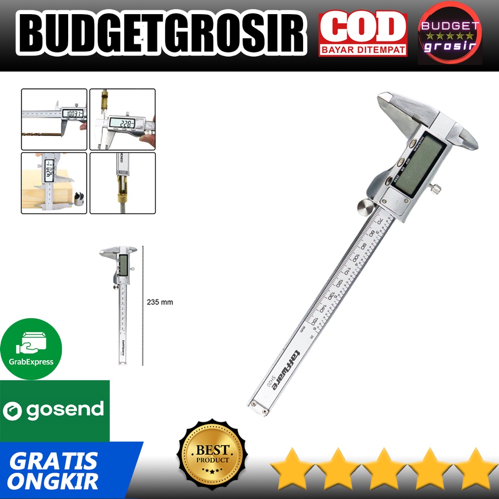 Jangka Sorong Digital LCD Vernier Caliper Micrometer 15CM - SH20