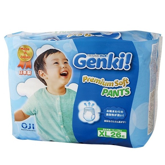 Diapers Pant Nepia Genki XL26 Popok Celana