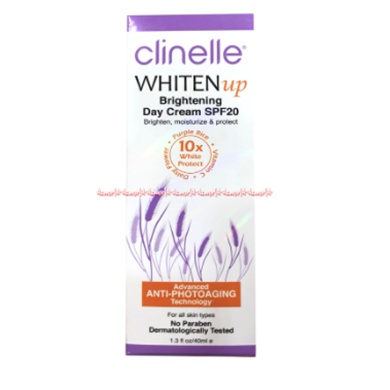 Clinelle Whiten Up Brightening Day Cream SPF 20 40ml Sunscreen UV Protection