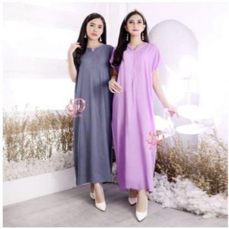 daster long polos busui/daster kekinian/daster panjang/daster menyusui/baju tidur