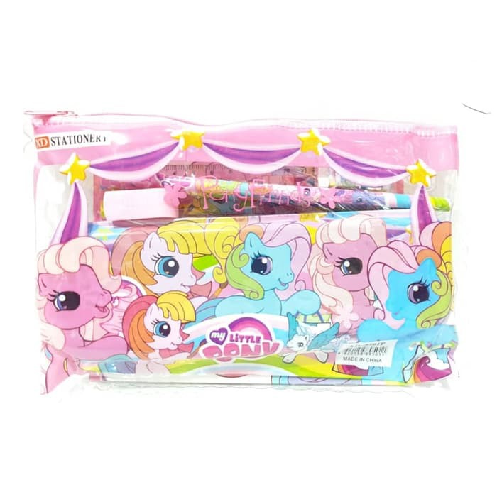 

Stationery Set Kotak Pensil Alat Tulis Anak My Little Pony 9501