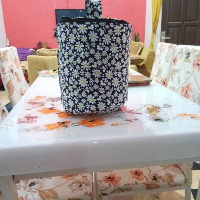 tas piring sango bunga putih sale